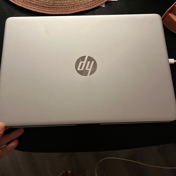 HP Sleek Silver Laptop